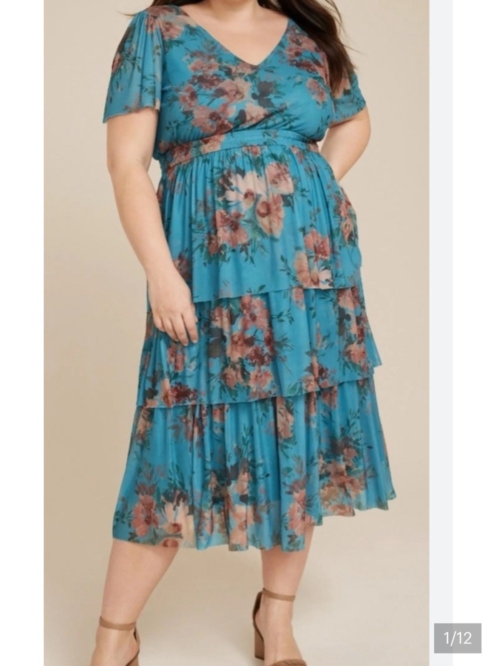 Maurices Tiered Floral Dress